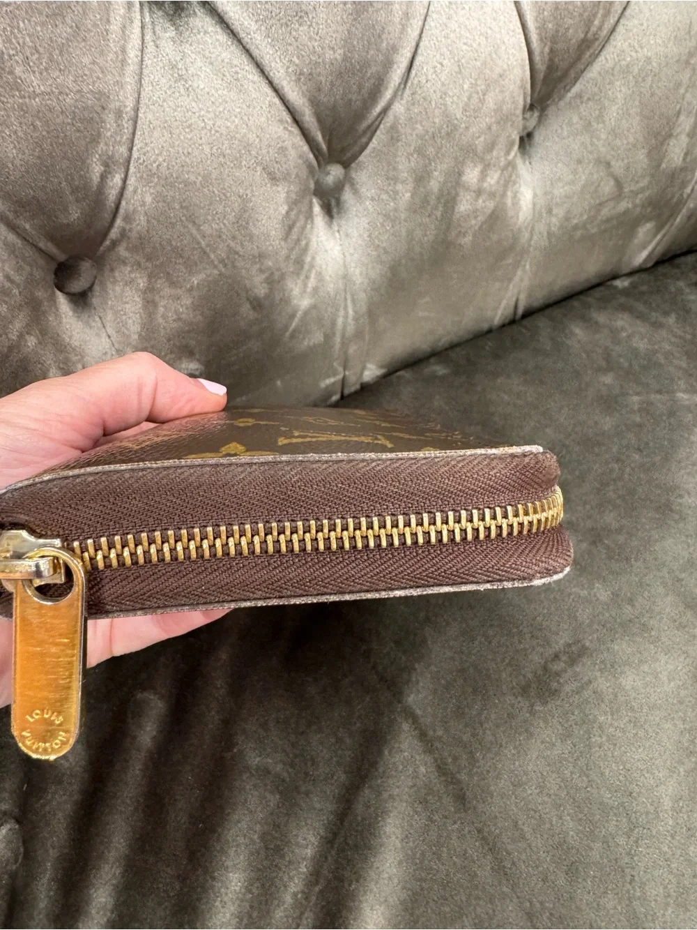 Louis Vuitton large Monogram Zip around accordian wallet